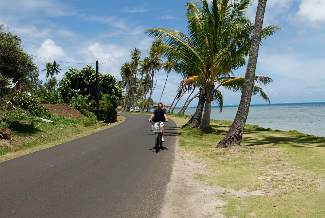 rowerem wokół Bora Bora